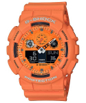 Casio G-SHOCK Meeste Vaik 200M Veekindel Digitaalne P&otilde;rutuskindel Kvartsikell GA-100RS-4A punane