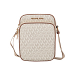 Michael Kors Jet Set Travel Monogram Vintage T&otilde;mblukuga PVC Telefonikott Crossbody Naiste Kotid Vanilje 35H9GTVC1B-VANILLA Basic Set (Bag+Dust Bag)