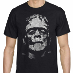 Frankensteini T-s&auml;rk Scary Horror Monster Movie Classic Halloween Naljakad T-s&auml;rgid Meeste suvetr&uuml;kiga T-s&auml;rk vabaaja l&uuml;hikeste varrukatega O-kaelusega T-s&auml;rk Topid T L gray