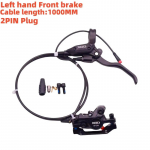 XOD E-jalgratta h&uuml;drauliline piduri toite katkestav pidur 2-kontaktiline veekindel pistik Voolik Ees 1000mm / Taga 1800mm Jalgratta ketaspidur L hand Front brake