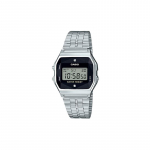 Casio YOUTH seeria - v&auml;ikesed metallruudud, v&auml;ikesed ruudud, v&auml;ikesed h&otilde;benugid, klassikaline retro veekindel, kvartsliikumine, roostevabast terasest A159WAD-1 must
