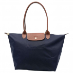 Longchamp Originaal Kl&otilde;psuga T&otilde;mblukuga Sulgemisega Taaskasutatud L&otilde;uendist Tassima Ostukott K&auml;es Kantav &Otilde;lakott Suur Naiste Tassima Tumesinine L1899089P68 Basic Set (Bag)