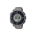 Casio Pro Trek Seeria 100m Veekindel Kvartsliikumine Titaanist Metallrihmaga K&auml;ekell Meeste Kellad Hall PRG-340T-7 Gunmetal Strap