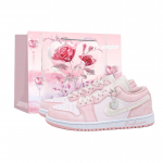 Jordan Air Jordan 1 Vintage Korvpallijalatsid Unisex Madalad Roosad 553560-614(Team52-S-BOX) 38.5