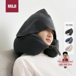 MUJI U-kujuline kaelapadi kapuutsiga