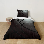 3D korvpalli tekikottide komplekt, poiste tekikottide komplekt padjap&uuml;&uuml;ridega, 3D korvpalli &uuml;heinimesevoodi tekikottide komplekt k&otilde;ikideks aastaaegadeks 140x200cm 2pcs