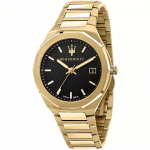 Maserati R8853142004 Stile kollektsiooni meeste k&auml;ekell 42mm kuld