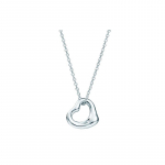 TIFFANY &CO. Elsa Peretti&reg; S&uuml;damekujuline Ripats 925 H&otilde;bedast Kaelakee Naiste H&otilde;be 25152336-H&otilde;be F h&otilde;be