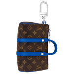 Louis Vuitton Mini Keepall Koti-kott Monogramm L&otilde;uend Nahast T&otilde;mblukuga Sulgemine V&otilde;tmehoidja Kott Meeste kotid Sinine M01519 Blue