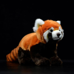 Armsad Nukkude Simulatsioon Punane Panda Ailurus Fulgens V&auml;iksem Panda Pehmed Kawaii Loomad T&auml;idisega Pl&uuml;&uuml;sist M&auml;nguasjad Poiste Kingitus Kollektsioon 28cm orange