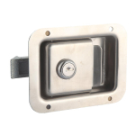 Haagise t&ouml;&ouml;riistakast T-k&auml;epide Ukselukk Terasest Matkaauto Veoauto RV Premium Kokkupandav Riiv K&auml;epide Ukselukk Stainless Steel Door&Stainless Steel&Door Lock black