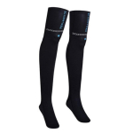 2mm neopreenist sukeldumissokid naistele - eriti pikad, venivad, soojad, veekindlad, rannas, snorgeldamiseks, surfamiseks, jalgade kaitseks EU 40-41 black