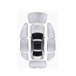 P&auml;evasirm autole Mercedes-Benz V-klass W447 EQV 2015~2025 Akendele P&auml;ikesesirm Tuuleklaasi Kardin Kate Panoraamkatuse Padi Osa AksessuaarDB1 Wheelbase 4300mm
