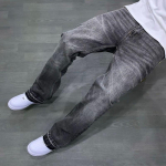 TK Ameerika Vintage Pesitud Denim P&uuml;ksid L&otilde;dvad Sirge S&auml;&auml;rega Jeansid Teismelistele XL must