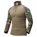 Meeste kamuflaažiga taktikaline s&auml;rk puuvillane Camo Multicam CP s&otilde;jav&auml;evormi pikkade varrukatega T-s&auml;rk L kamuflaaž
