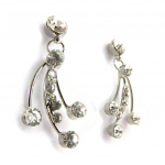 Les Tr&eacute;sors De Lily [J6667] - Boucles Cr&eacute;ateur 'Paradis Floral' blanc valge