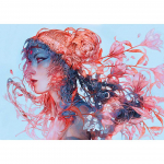 Teemanttikandid Ilus t&uuml;druk, akr&uuml;&uuml;list seinakleebis t&auml;ispuur Magamistoa kaunistus otse tehasest 20X30CM