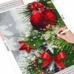 Teemantmaalimine J&otilde;ulupuu kaunistused Rhinestone komplekt Teemanttikandid Maastiku n&auml;put&ouml;&ouml; Lastetoa sisustus Full Round (20X30CM)