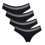 Charmleaks naiste alusp&uuml;ksid aluspesu puuvillased stringid Tangas G string seksikas bikiinpesu, pehme &otilde;&otilde;nsad &otilde;mblusteta 4 pakk S valge/roosa