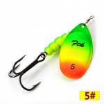 FTK 1-5PCS Mepps Fishing Spinner Erinevat v&auml;rvi bassi landid Size 5