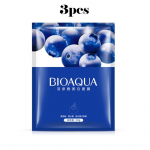 Bioaqua Blueberry valgendav mask, niisutav, &otilde;likontroll, poore kirgastav ja kahandav, nahahooldus 3pcs