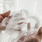 1 TK NAPEARL Jacquard aken Magamistoa t&uuml;llkardin Pehme l&auml;bipaistev kardin kodukaunistuseks W200cm x L250cm valge