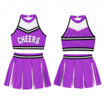 Girls Cheer Leader koolikost&uuml;&uuml;m, laste Cheerleading Crop topp ruudulise seelikuga Halloweeni komplekt 7-8 Years