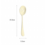 &Scaron;ampanja kuldne Rootsi laua serveerimiskomplekt roostevabast terasest s&ouml;&ouml;giriistad salati lusikas kahvel kook labidas Teenindus lusikas lauan&otilde;ude s&ouml;&ouml;giriistade komplekt 1pc colander spoon