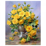 DIY 3D Teemantmaali Lilled Tikand Ristk&auml;sit&ouml;&ouml; Kodukaunistus Full Round 20x25CM