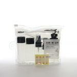 7 tk/komplekt Mini reisimeigi kosmeetiline n&auml;okreemi pudelid l&auml;bipaistvad plastikust reisitarvikud T&uuml;hi meigikonteiner pudel must