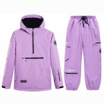 Uus Skiwear kapuuts Meeste ja naiste lumelaua suusakapuuts Tuulekindel soe suusajope p&uuml;kste komplekt XS