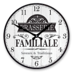 Les Tr&eacute;sors De Lily [A2773] - Puidust seinakell  Brasserie Familiale  hall - 28 cm) -  28 cm hall