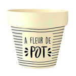 Les Tr&eacute;sors De Lily [Q6406] &ndash; bambusest istutusmasin  Messages  beež must (Poti lille juures) -  10. 5x9. 5 cm beež