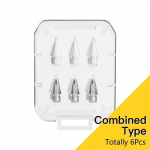 Essager 6 tk pliiatsiotsikute komplekt Apple Pencili 1. 2. p&otilde;lvkonna ots Apple Pencili otste jaoks Apple Pencil 2 jaoks 3 W x 3 T