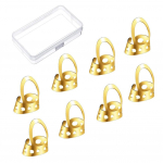 8 tk avatud disainiga reguleeritavad roostevabast terasest s&otilde;rmeotsad akustiline kitarr Banjo s&otilde;rmeotsad keeltega kuld