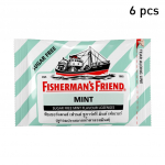 Fisherman's Friend pastillid, piparm&uuml;nt, suhkruvabad piparm&uuml;ndimaitselised pastillid, 25 g. x 6 /12 / 24 tk 25 g. x 6 pcs
