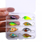 8TK/BOX Mini Crankbaits voobler haugi/trollings&ouml;&ouml;da jaoks kunstlik k&otilde;va p&uuml;&uuml;gilant 3,6 cm 2,1 g