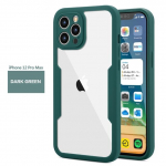 Iphon 13 Mini telefoni&uuml;mbris Iphone 13 12 11 Pro Max X Xr Xs 7 8 Plus &uuml;mbristele Luksuslik 360 t&auml;ielik kaitsekile kaitseraua tagakaas iPhone 7 Plus roheline