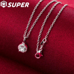 925 Sterling Silver AAA tsirkoonist ripats kaelakee mood ehted 45cm