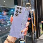 Plating Kella randmepaela telefonihoidja Crossbody &uuml;mbris iPhone'i 14 13 12 11 Pro max/Samsung S22 S21 S23 Ultra A13 A23 A33 A53 A12 A22 A32 A52 A14 A54 jaoks iphone 6 6s sinine