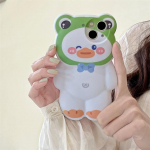 Ins Japan Cute 3D Smiley Bear Cloud telefoni&uuml;mbris iPhone'ile 13 12 11 Pro Xs Max X Xr Cartoon Animal P&otilde;rutuskindel pehme tagakaas For iPhone XSMax