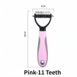 Koera kassi kamm Lemmikloomade karusnaha s&otilde;lmede l&otilde;ikur hooldamise t&ouml;&ouml;riistad 11 v&otilde;i 17 hambaga karvaeemaldushari Kahepoolne juuksuri kammihari S