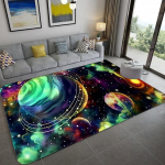 Space Universe Planet Prinditud vaip Kodu Elutuba K&ouml;&ouml;k Veranda uksematt Vannituba Koridor R&otilde;du Libisemiskindel vaip 40x60cm