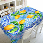 Ins Style Lemon Print laudlina Veekindel ristk&uuml;likukujuline laudlina Diivanilaud Lauamatt Peo pulmakaunistustarvikud 40x70cm15x27inch