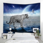 Tiger Art Print SeinariideTiger Art Print Gobel&auml;&auml;n Loomade Seinarippumislinad Kodu Seinakaunistus Rannamatid Joogamatid Picnic Blan 90x75cm