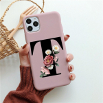 Kohandage nimet&auml;ht AZ telefoni&uuml;mbris iPhone 11 Pro MAX 6S 7 8 Plus pehme TPU kaane&uuml;mbris iPhone 13 12 X XR XS SE 2020 Coque jaoks Iphone Se 2020