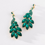 Pinkdudu 2023 Mood Roheline Rhinestone Paabulinnu Tilkk&otilde;rvar&otilde;ngad Romantiline Luksus Inset L&auml;ikiv tsirkoon k&otilde;rvar&otilde;ngas Naiste Ehted PD1230 roheline