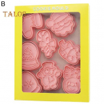 8 tk/komplekti k&uuml;psised Vorm J&otilde;uluelemendid Disain Kuumakindel plastist Premium DIY &scaron;okolaadivorm k&ouml;&ouml;gi jaoks