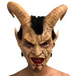 Hirmutav mask deemon saatan Lucifer Horn lateks Maskid Halloweeni filmi cosplay dekoratsioon Festival Peovarustus rekvisiidid T&auml;iskasvanud jube