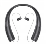 VAORLO suure mahutavusega kaelarihmaga Bluetooth-k&otilde;rvaklapid teleskoopkaabliga Bluetoothi ​​k&otilde;lar + peakomplekt 2-&uuml;hes HiFi subwoofer must
